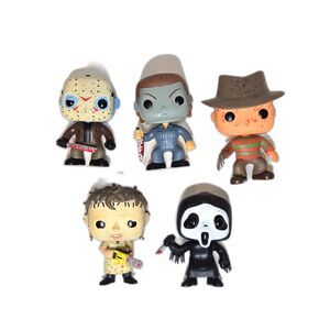 Funko Pop Horror Slasher Lot Michael Myers Jason Freddy Ghostface Leatherface